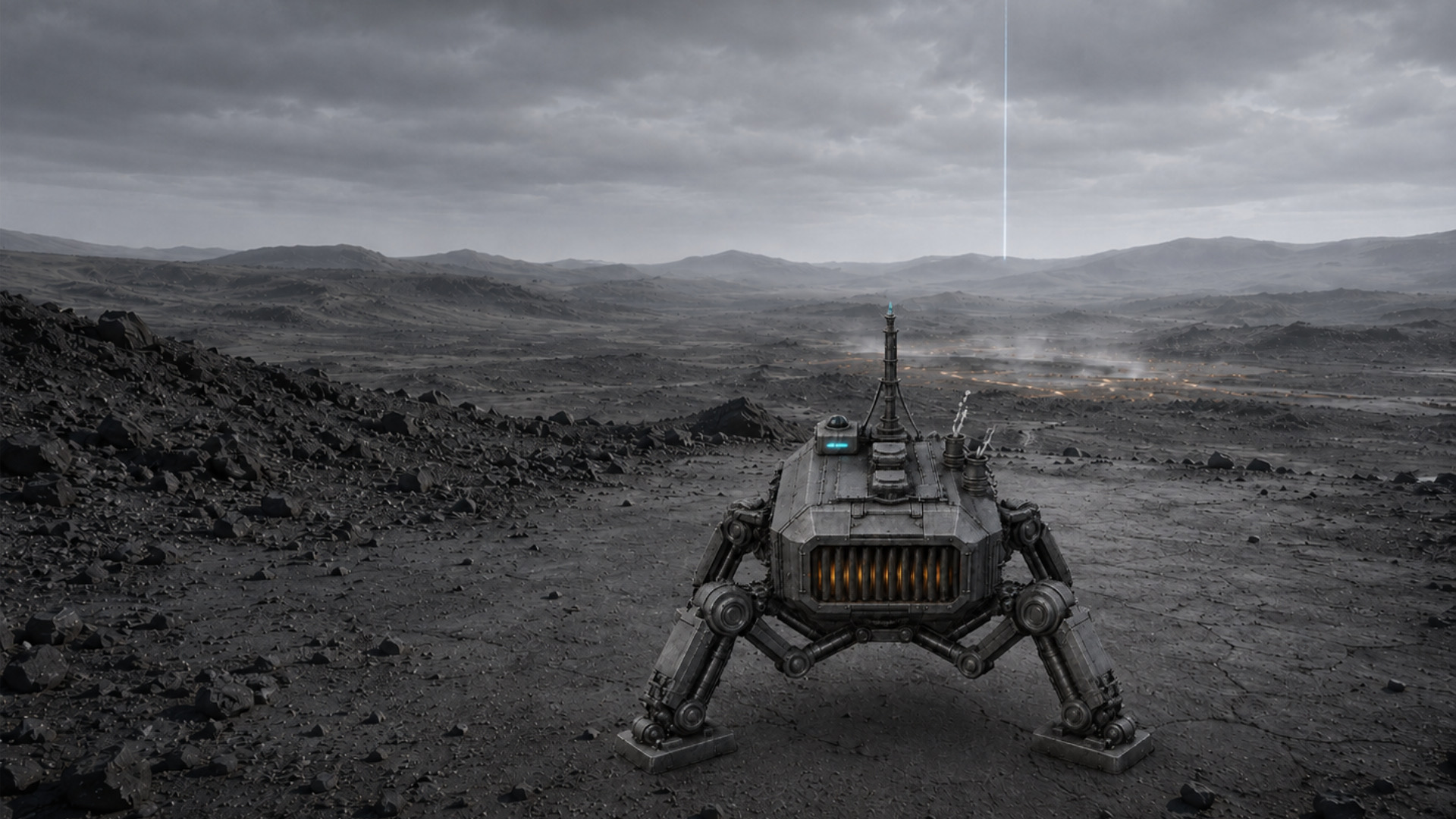 Relaybound: relay crawler on a hostile mineral basin